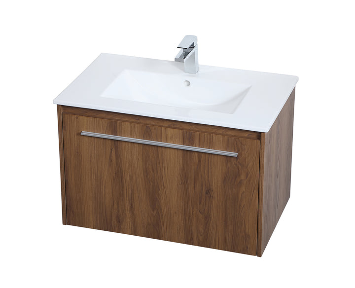 Elegant Lighting VF45030WB Modern Tessa Plumbing Walnut Brown