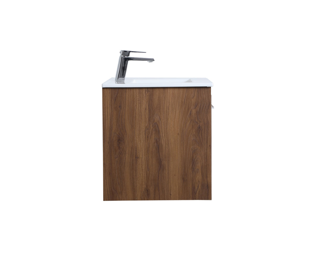 Elegant Lighting VF45030WB Modern Tessa Plumbing Walnut Brown