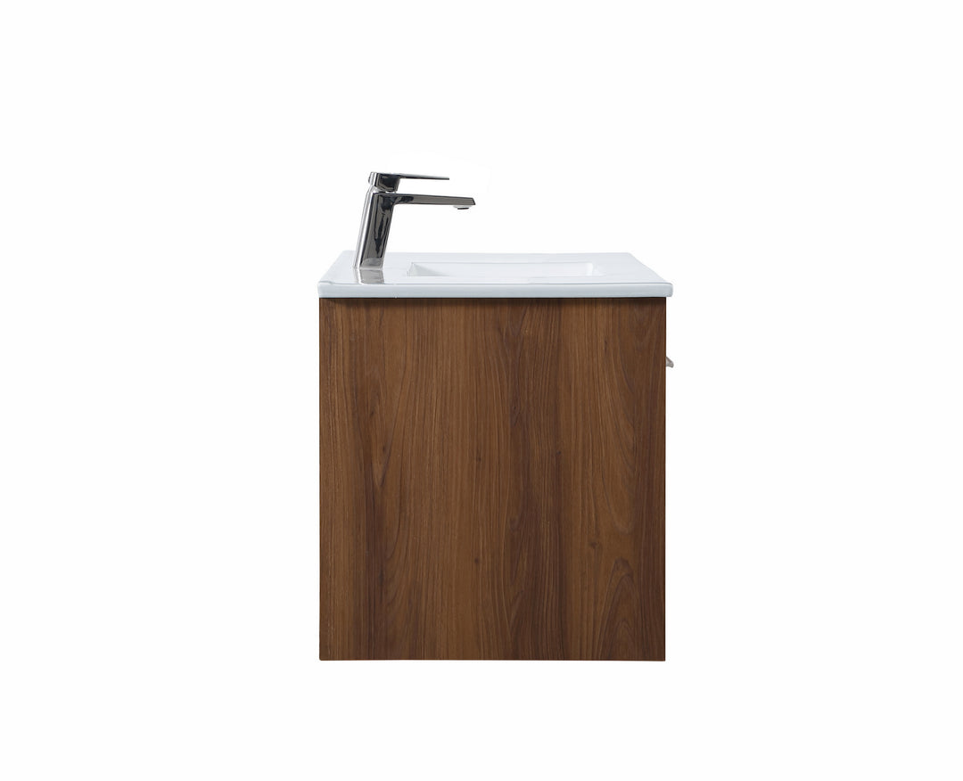 Elegant Lighting VF45040WB Modern Tessa Plumbing Walnut Brown