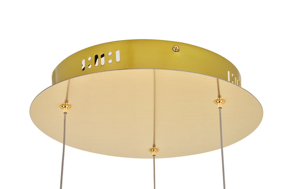 Elegant Polaris 3500D3RG Pendant Light - Gold