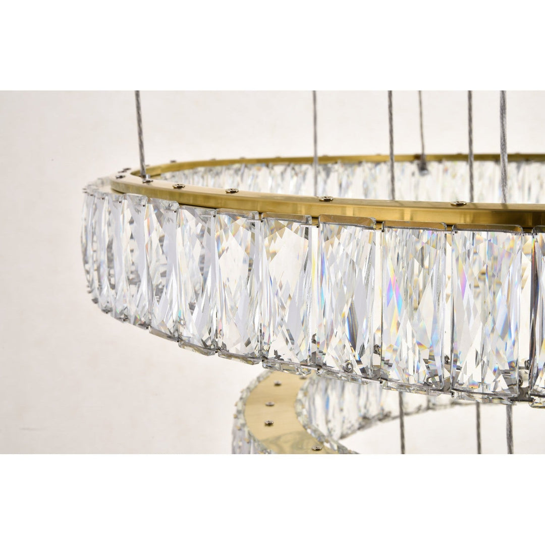 Elegant Monroe 3503G34G Chandelier Light - Gold