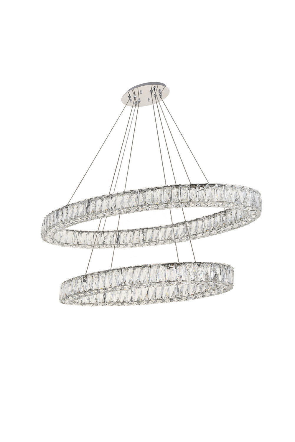 Elegant Monroe 3503D48C Chandelier Light - Chrome