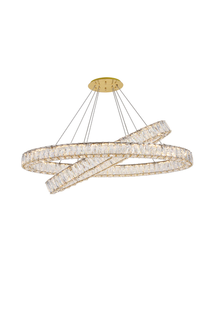 Elegant Monroe 3503D48G Chandelier Light - Gold