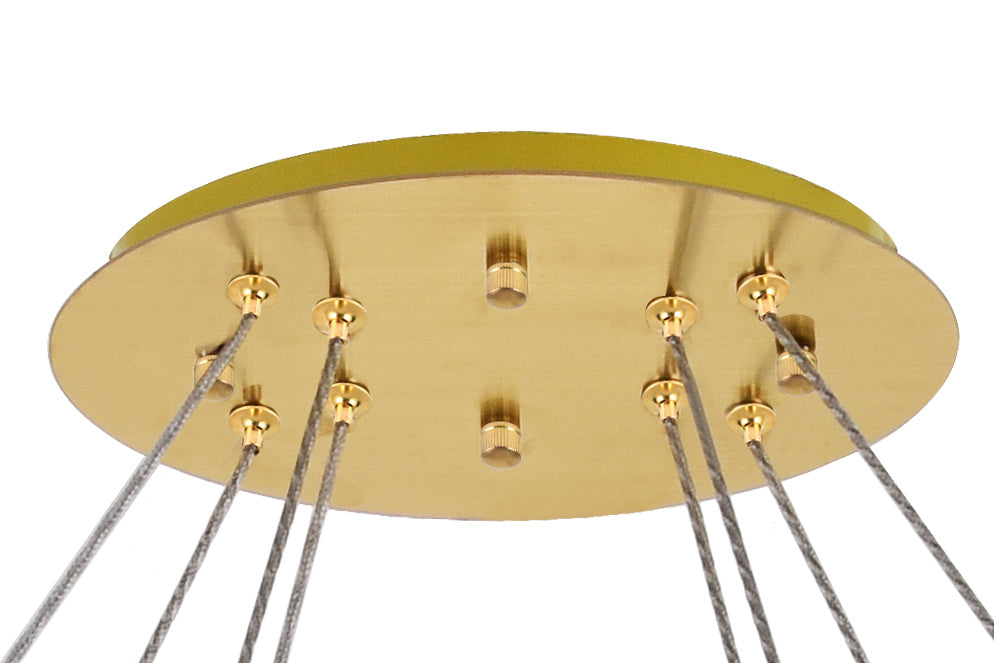 Elegant Monroe 3503D48G Chandelier Light - Gold