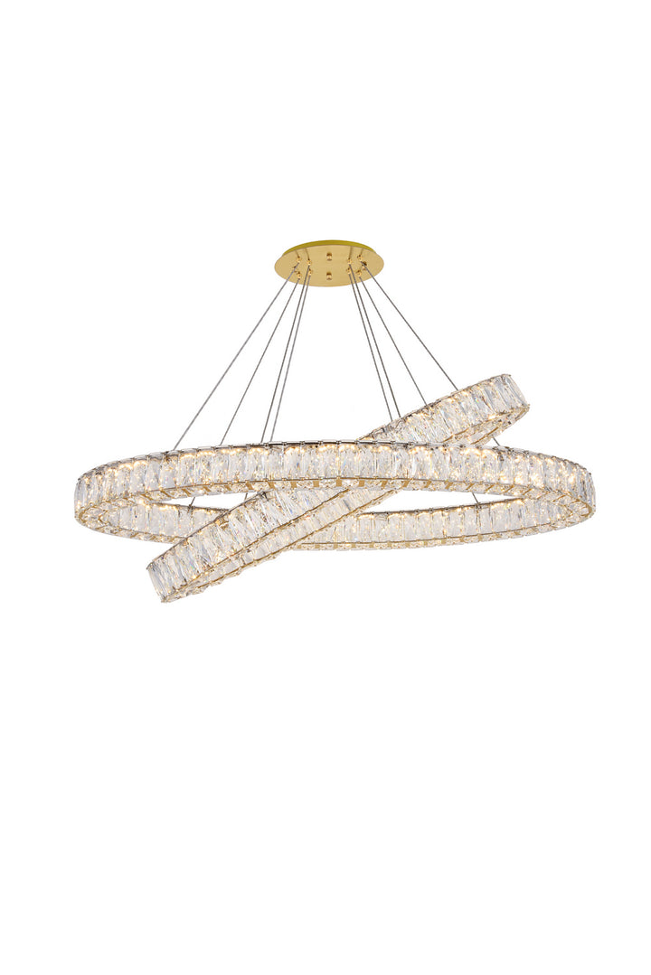 Elegant Monroe 3503D40G Chandelier Light - Gold