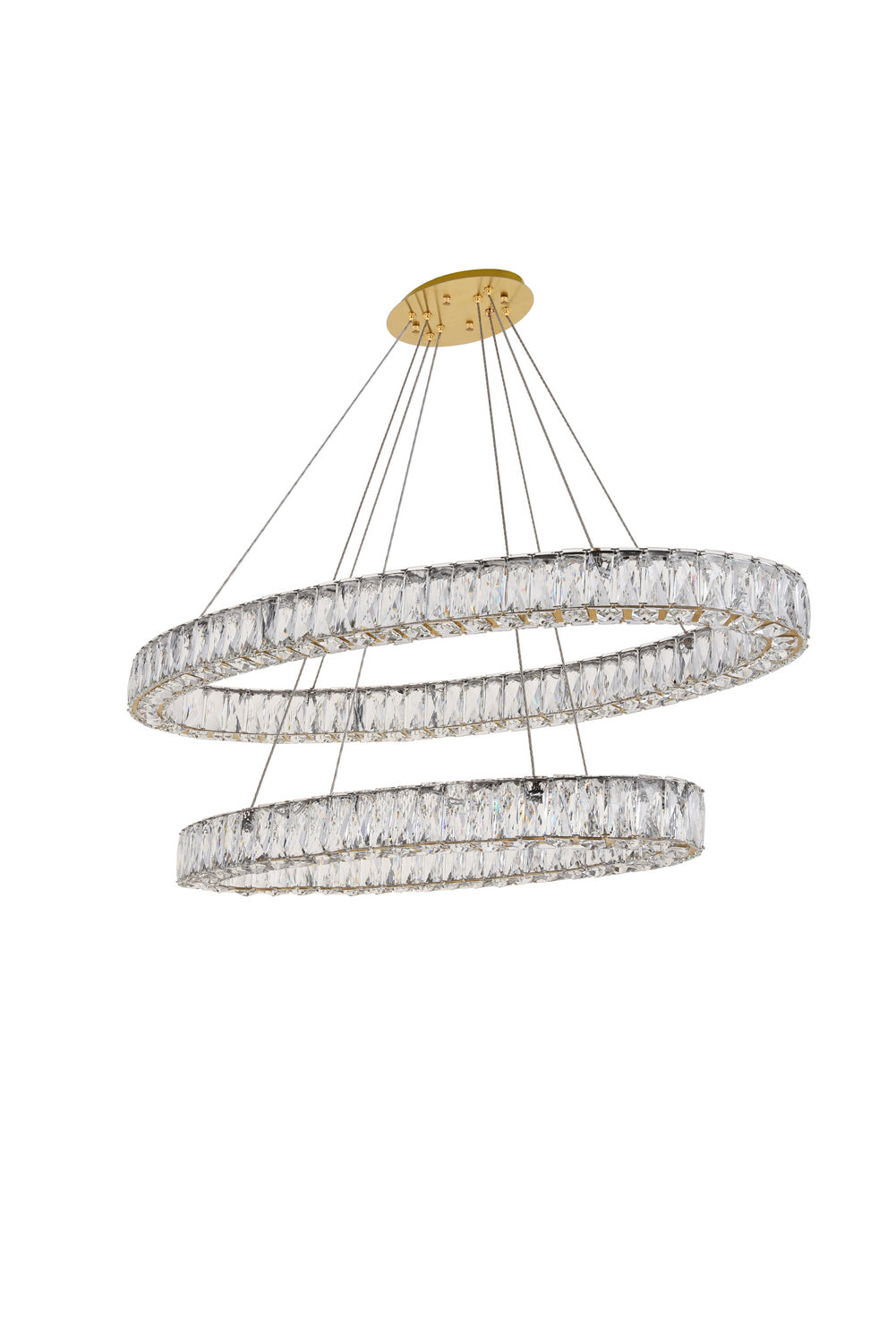 Elegant Monroe 3503D40G Chandelier Light - Gold