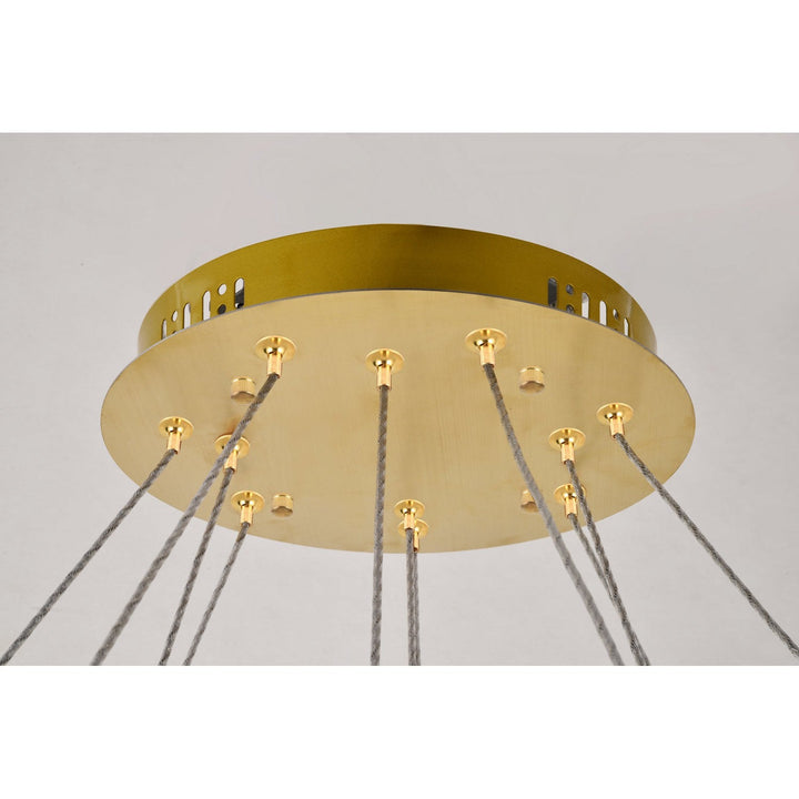 Elegant Monroe 3503D42G Chandelier Light - Gold