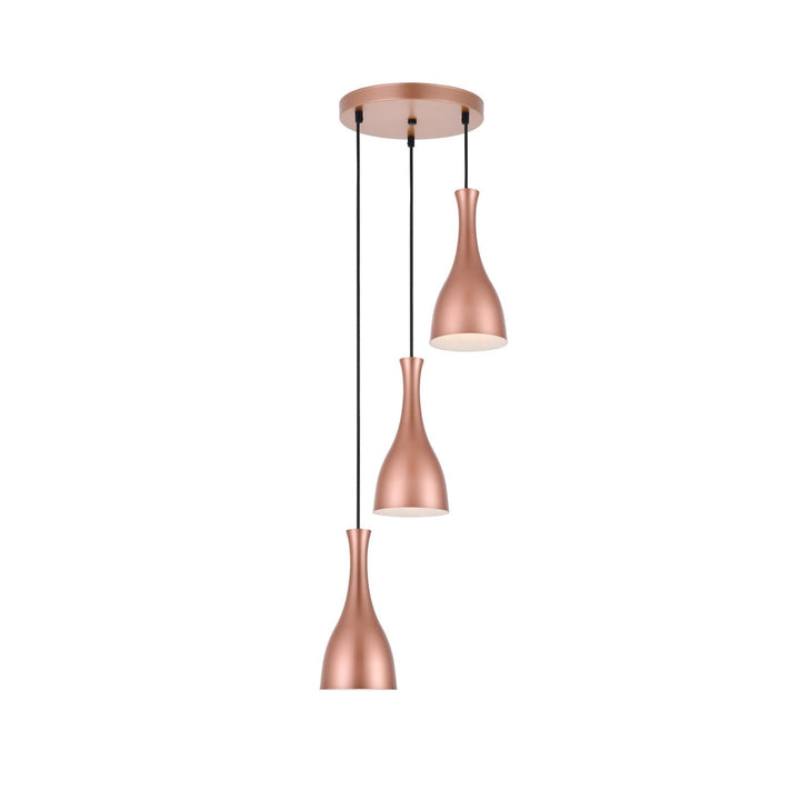 Elegant Aiken LD2408HG Pendant Light - Honey Gold