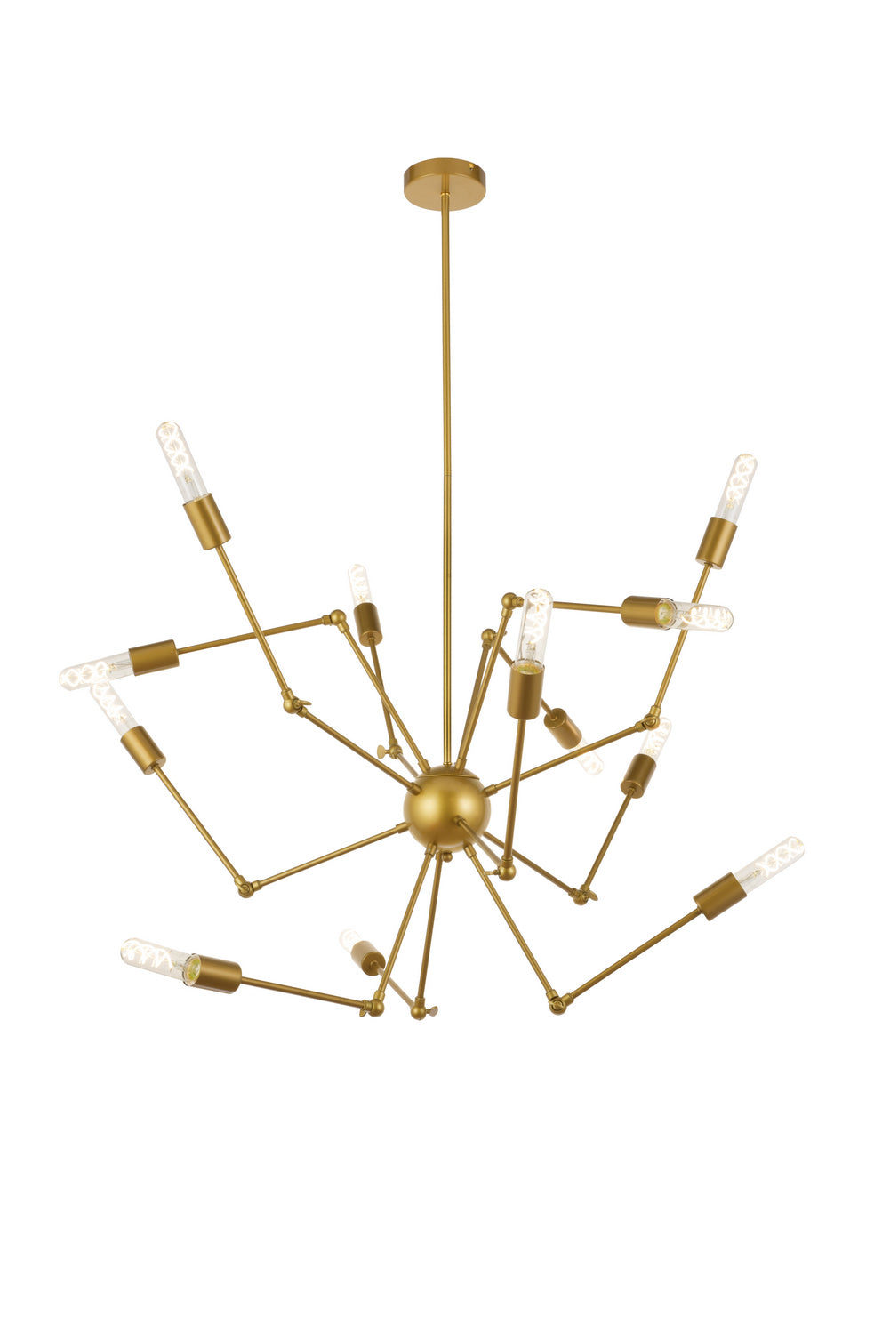 Elegant Amira LD2422BR Pendant Light - Brass