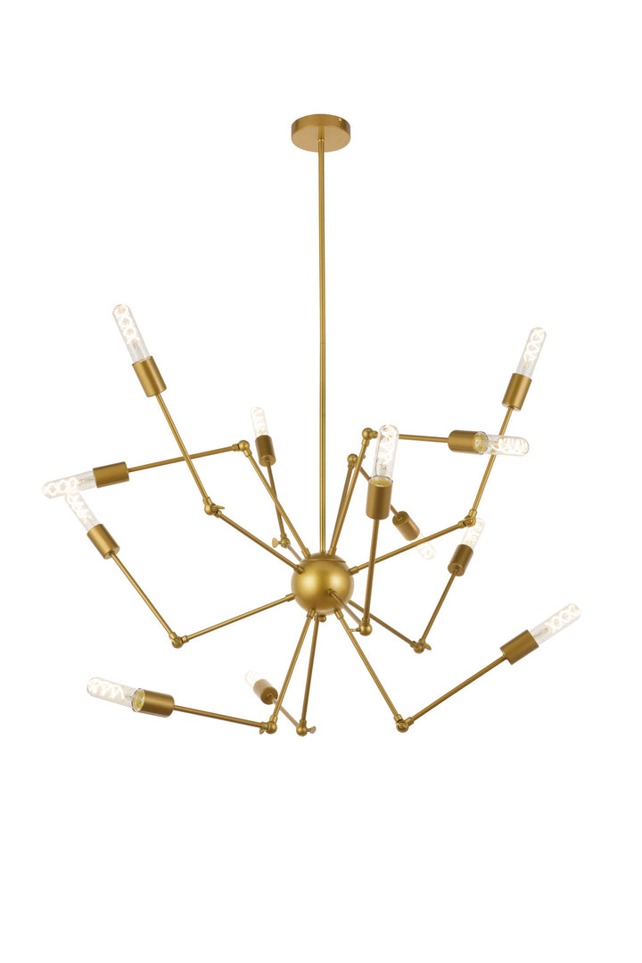 Elegant Amira LD2422BR Pendant Light - Brass