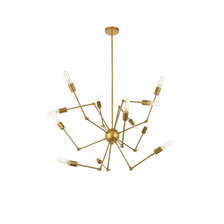 Elegant Amira LD2422BR Pendant Light - Brass