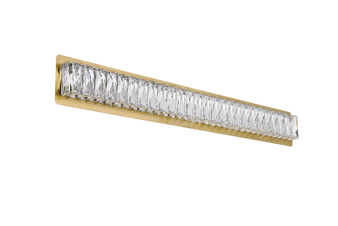 Elegant Monroe 3502W35G Wall Sconce Light - Gold