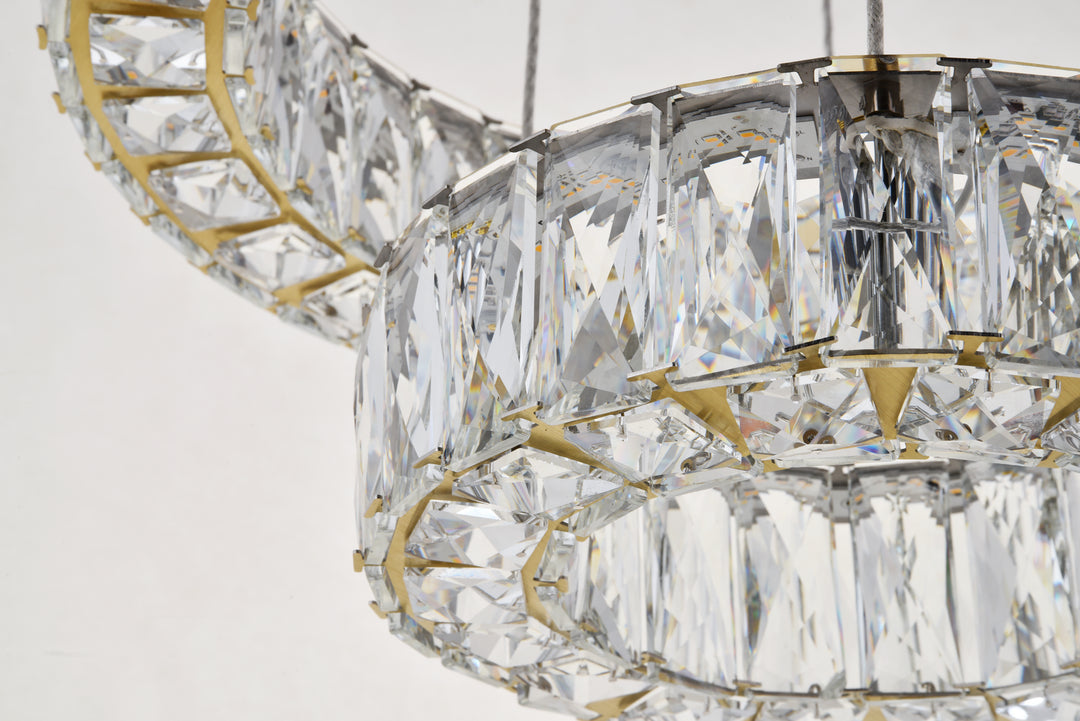 Elegant Monroe 3503G18G Chandelier Light - Gold