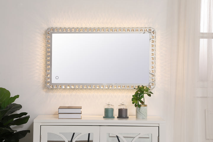 Elegant Lighting MRE61832C Evelyn Led Mirror Mirror Chrome