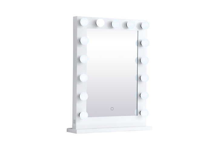 Elegant Lighting MRE32432WH  Brenda Mirror White