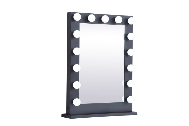 Elegant Lighting MRE32432BK  Brenda Mirror Black