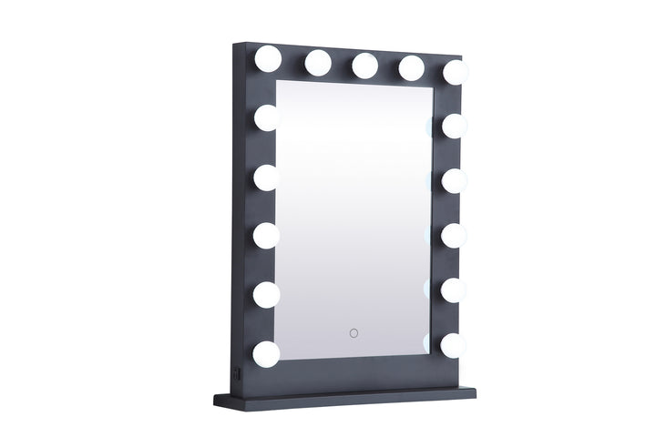 Elegant Lighting MRE32432BK  Brenda Mirror Black