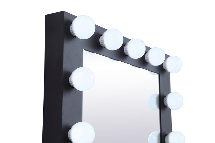 Elegant Lighting MRE32432BK  Brenda Mirror Black