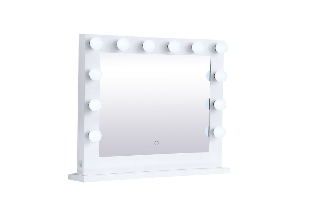 Elegant Lighting MRE33226WH  Brenda Mirror White