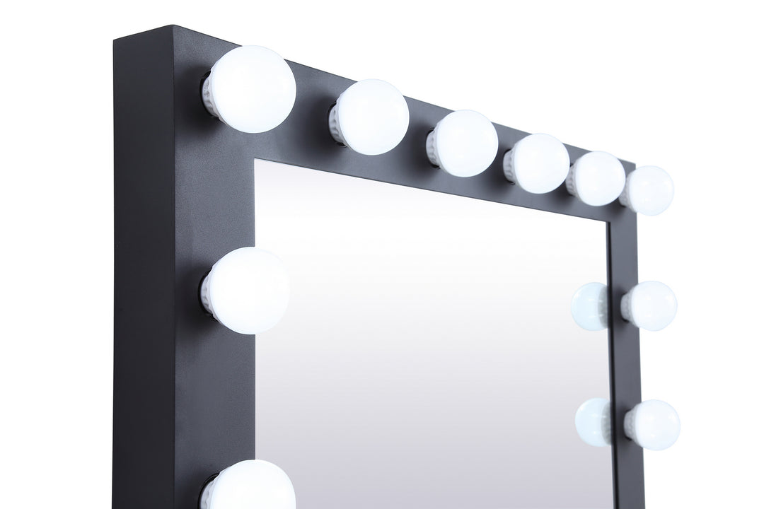 Elegant Lighting MRE33226BK  Brenda Mirror Black