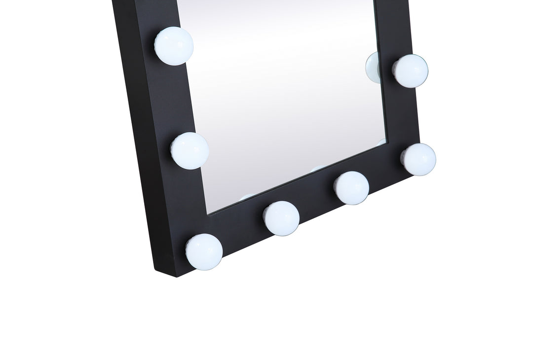 Elegant Lighting MRE32471BK  Brenda Mirror Black