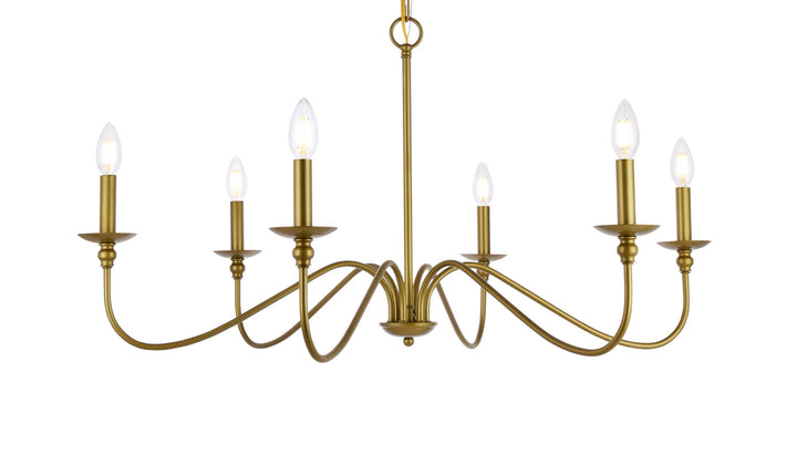 Elegant Rohan LD5006D36BR Chandelier Light - Brass