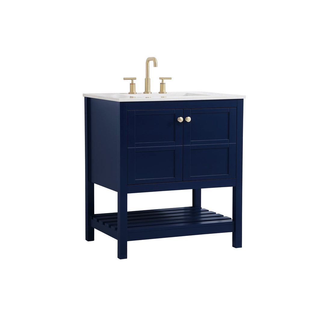 Elegant Lighting VF16430BL  Theo Plumbing Blue