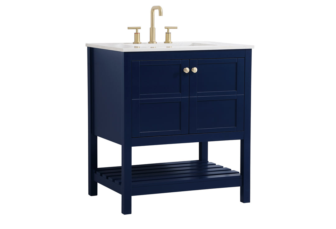 Elegant Lighting VF16430BL  Theo Plumbing Blue