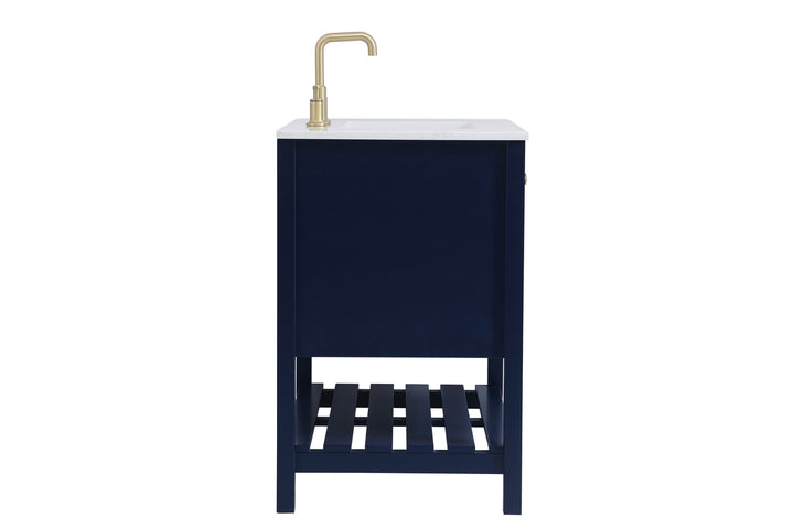 Elegant Lighting VF16436BL  Theo Plumbing Blue