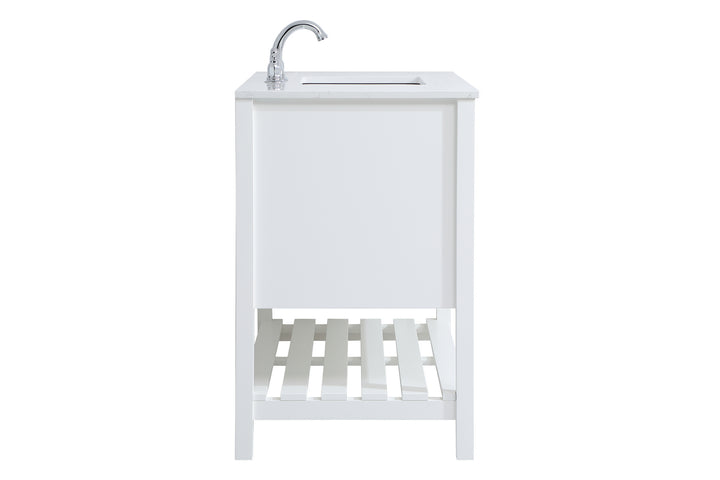 Elegant Lighting VF16442WH  Theo Plumbing White