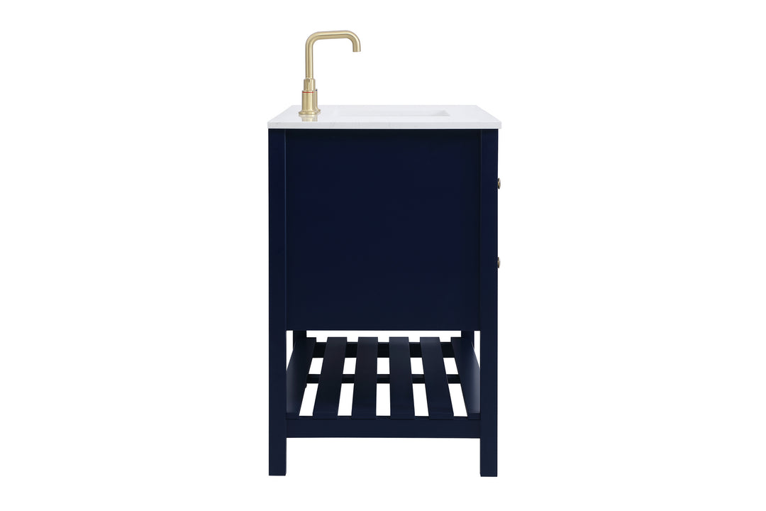 Elegant Lighting VF16448BL  Theo Plumbing Blue