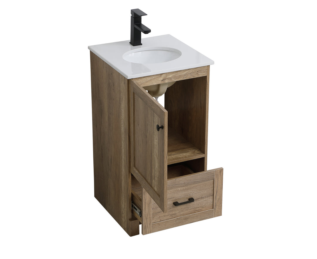 Elegant Lighting VF2818NT  Soma Plumbing Natural Oak