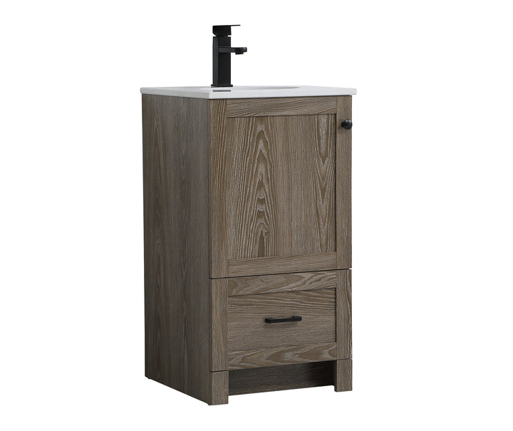 Elegant Lighting VF2818WO  Soma Plumbing Weathered Oak