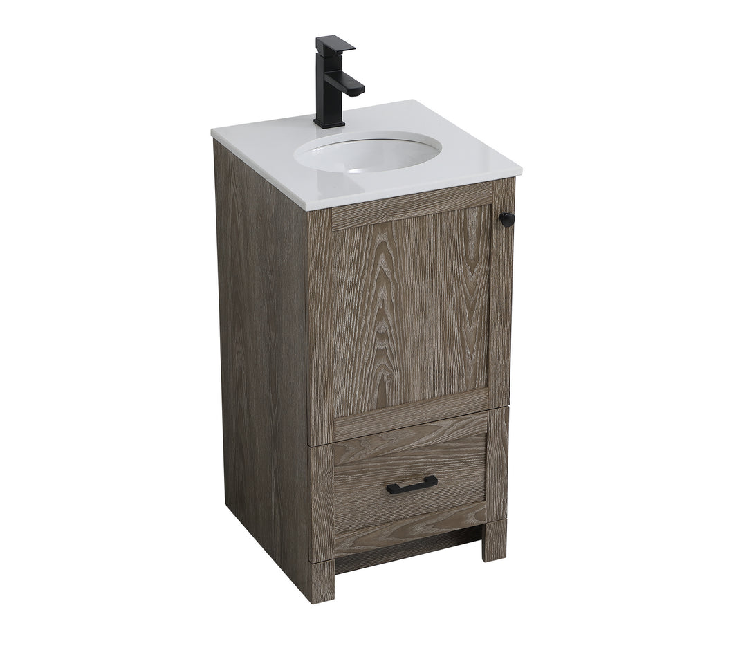 Elegant Lighting VF2818WO  Soma Plumbing Weathered Oak