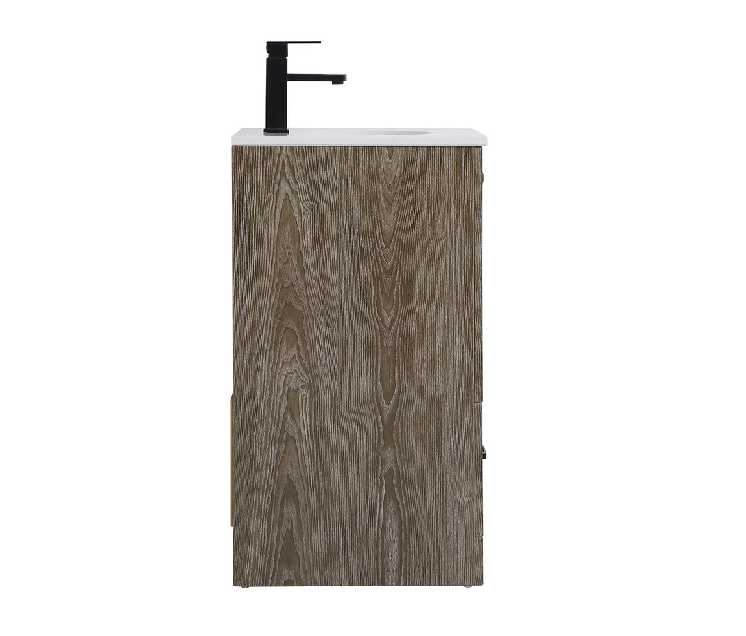 Elegant Lighting VF2818WO  Soma Plumbing Weathered Oak