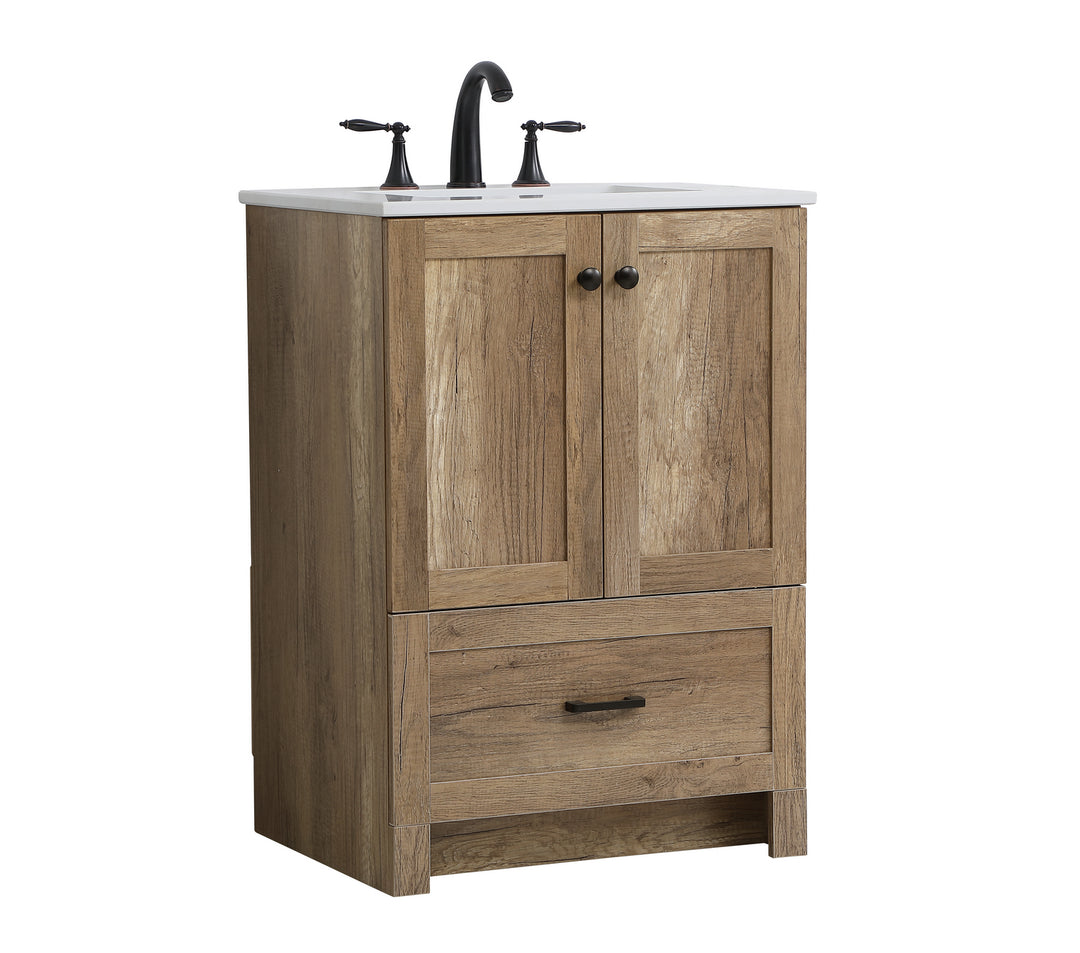 Elegant Lighting VF2824NT  Soma Plumbing Natural Oak