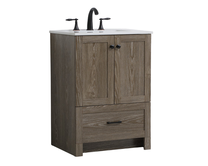 Elegant Lighting VF2824WO  Soma Plumbing Weathered Oak