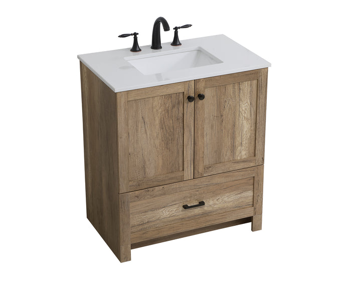 Elegant Lighting VF2830NT  Soma Plumbing Natural Oak