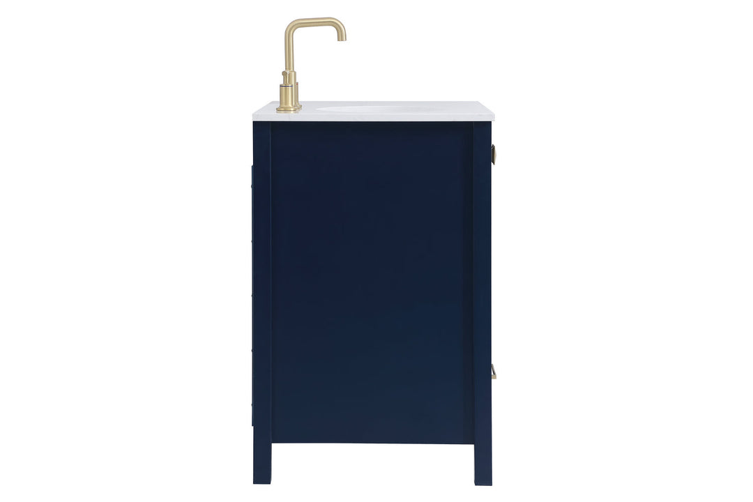 Elegant Lighting VF18832BL  Irene Plumbing Blue