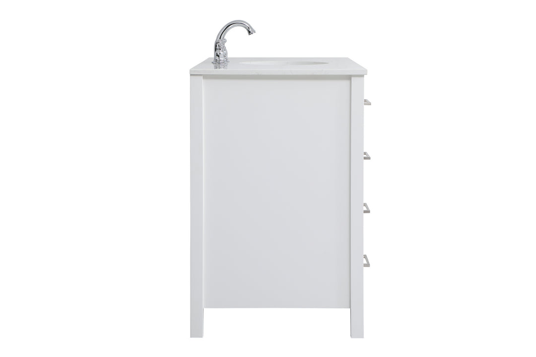 Elegant Lighting VF18848WH  Irene Plumbing White