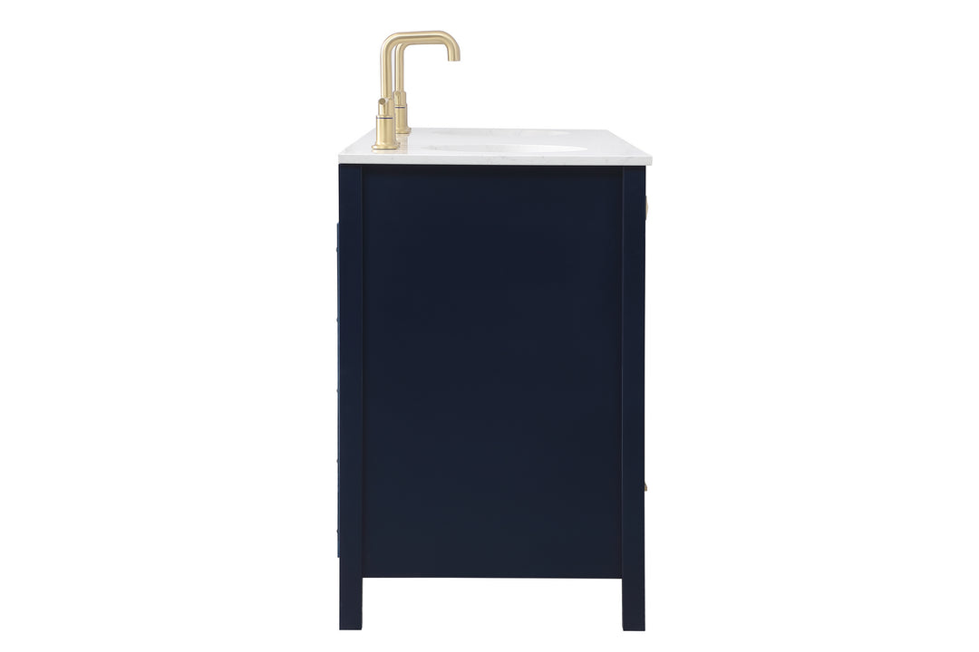 Elegant Lighting VF18860DBL  Irene Plumbing Blue