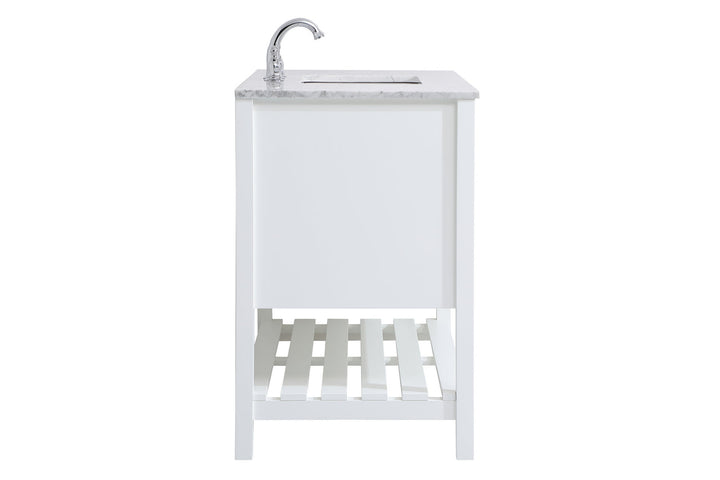 Elegant Lighting VF16542WH Thalen Single Bathroom Vanity Plumbing White