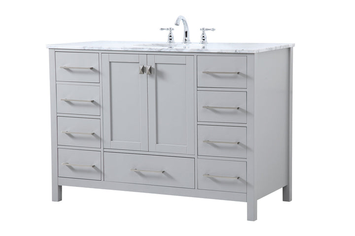 Elegant Lighting VF18948GR Erina Single Bathroom Vanity Plumbing Gray