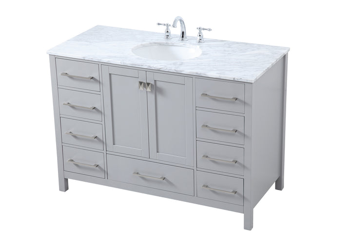 Elegant Lighting VF18948GR Erina Single Bathroom Vanity Plumbing Gray