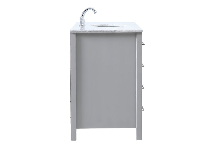 Elegant Lighting VF18948GR Erina Single Bathroom Vanity Plumbing Gray