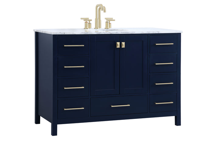 Elegant Lighting VF18948BL Erina Single Bathroom Vanity Plumbing Bronze / Dark