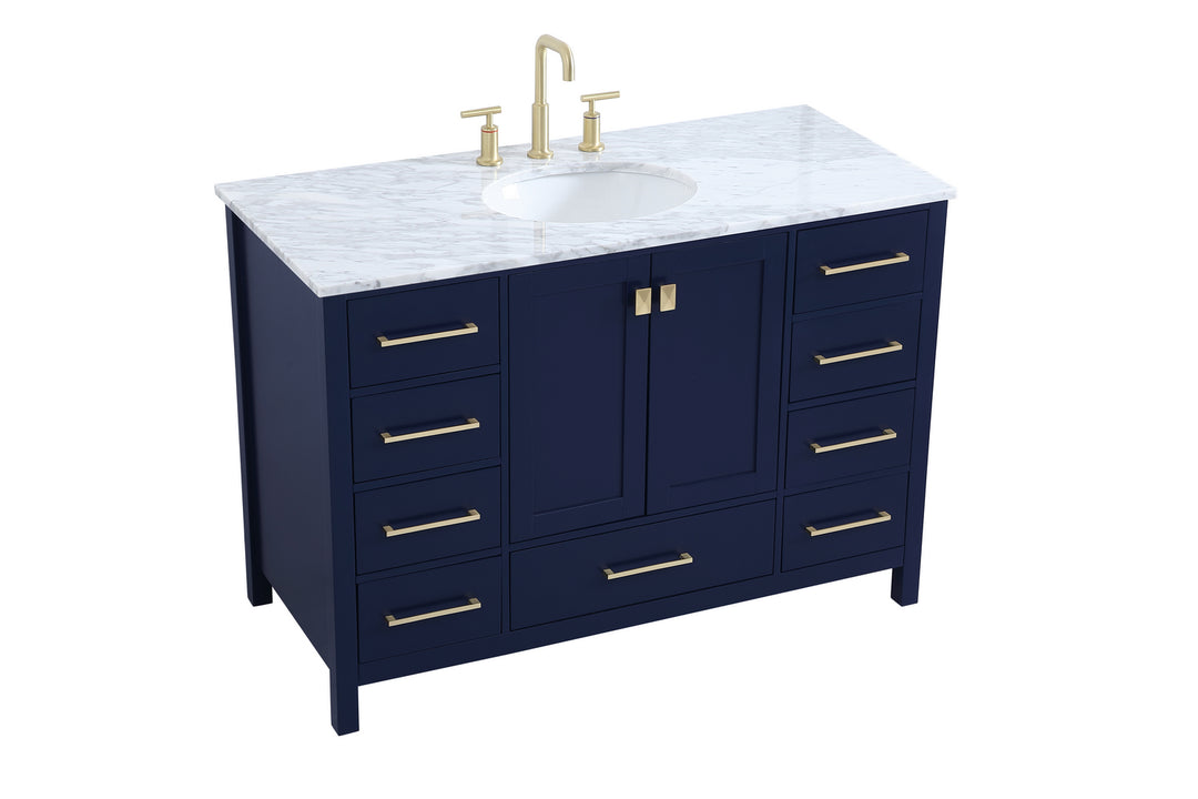 Elegant Lighting VF18948BL Erina Single Bathroom Vanity Plumbing Bronze / Dark