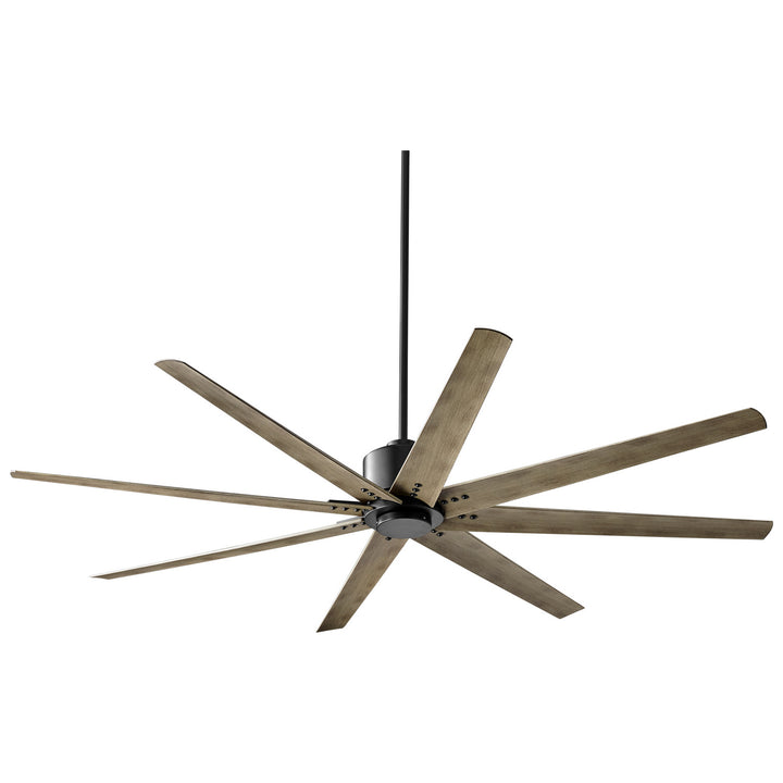 Oxygen Fleet 3-108-15 Modern Ceiling Fan 72 Inch - Black, Weathered Gray Blades