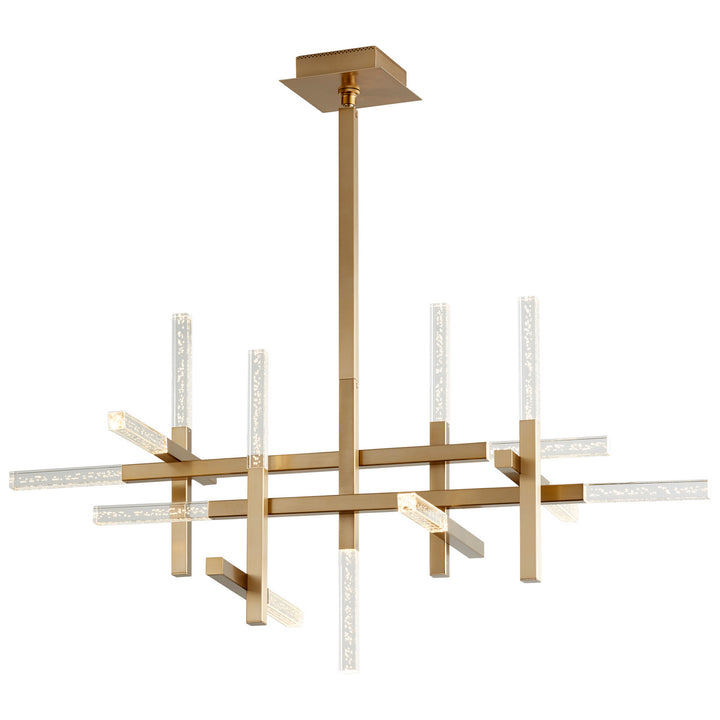 Oxygen Atlantis 3-637-40 Chandelier Light - Aged Brass