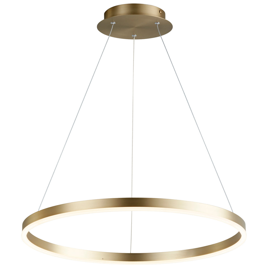 Oxygen Circulo 3-64-40 Pendant Light - Aged Brass